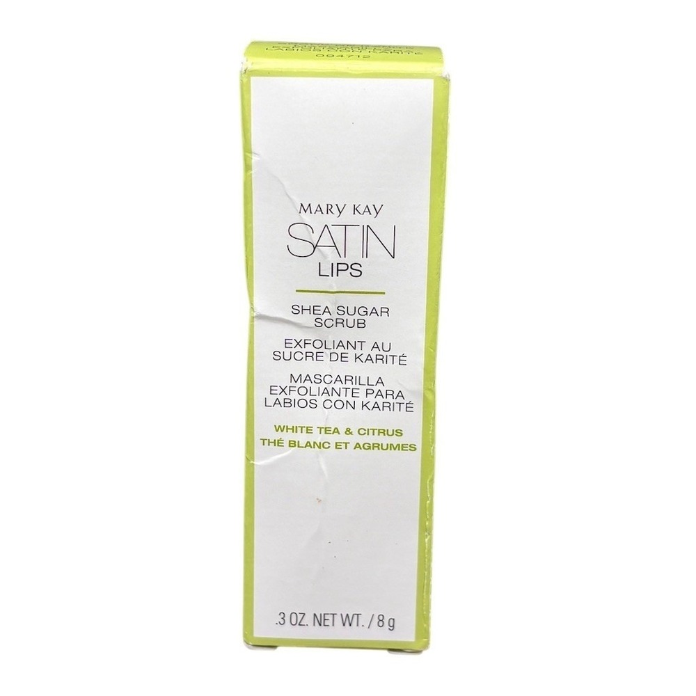 Mary Kay Satin Lips Shea Sugar Scrub White Tea & Citrus 0.3 oz Mini